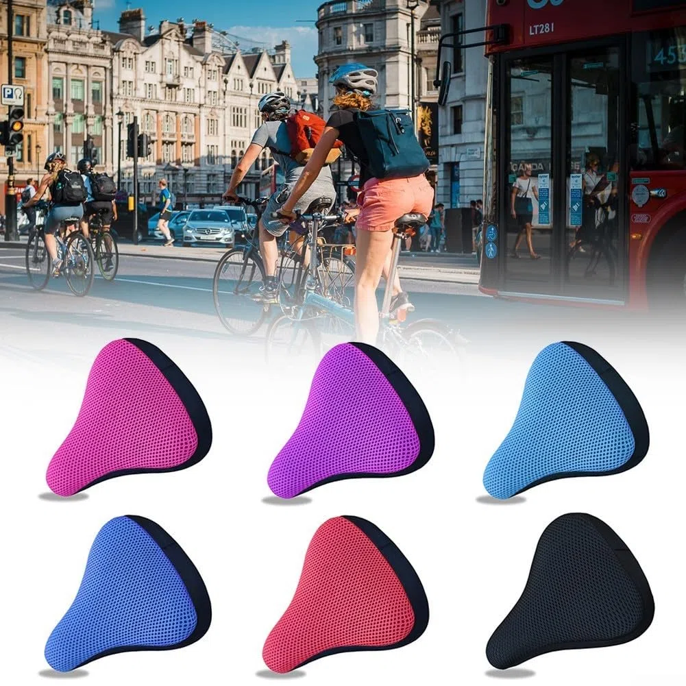 Coprisella per bicicletta spesso e traspirante, per un'esperienza di comfort durante ogni corsa (blu scuro)