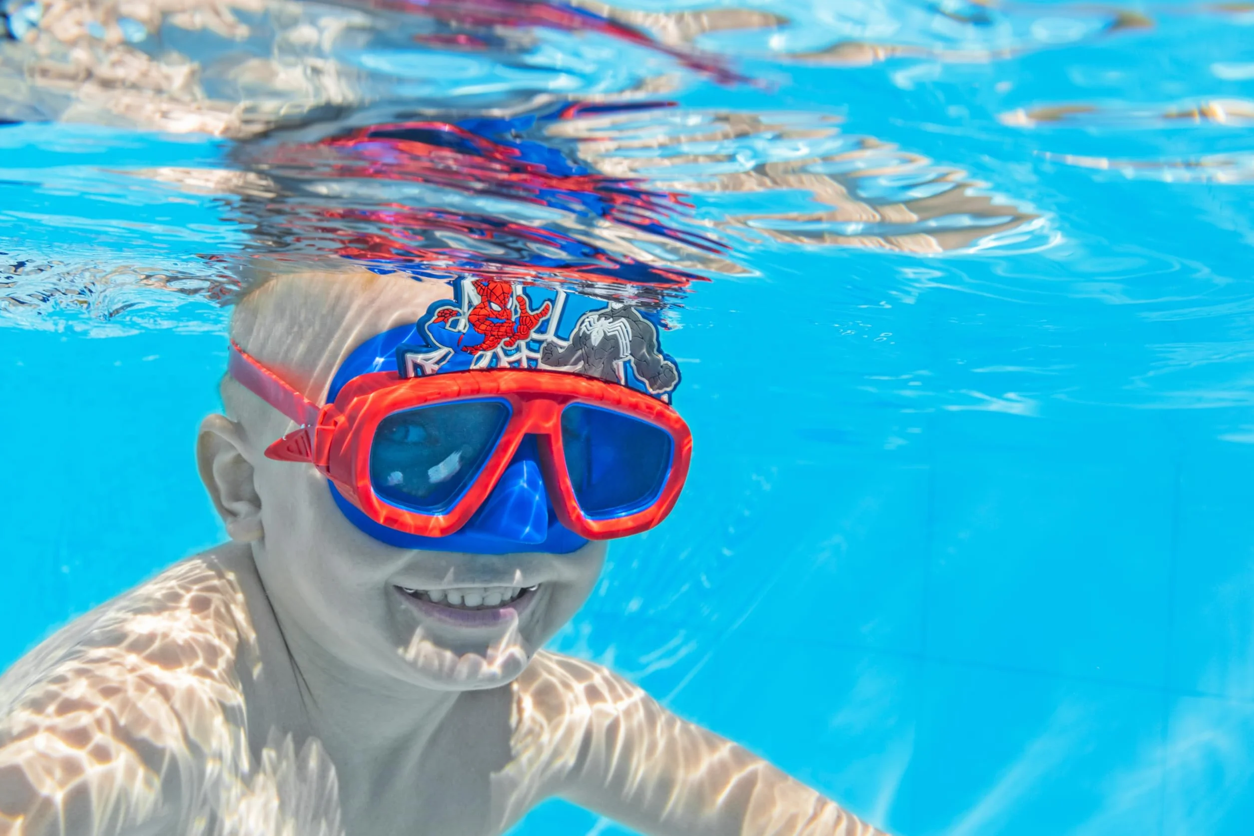 Bestway Maschera da nuoto per bambini Spider-Man Marvel 3 anni+