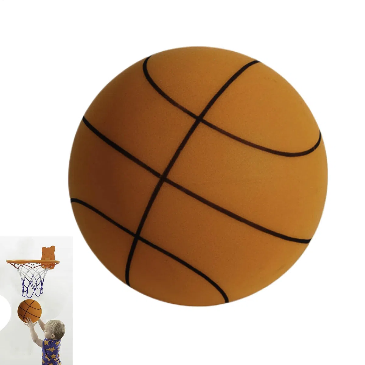 Generico Palla Basket Silenziosa Misurare 5, Silent Basketball In Schiuma Morbida Indoor, Pallacanestro Da Dribbling Silenziosa, Pallacanestro Da Allenamento Silenziosas Per Bambini E Adulti
