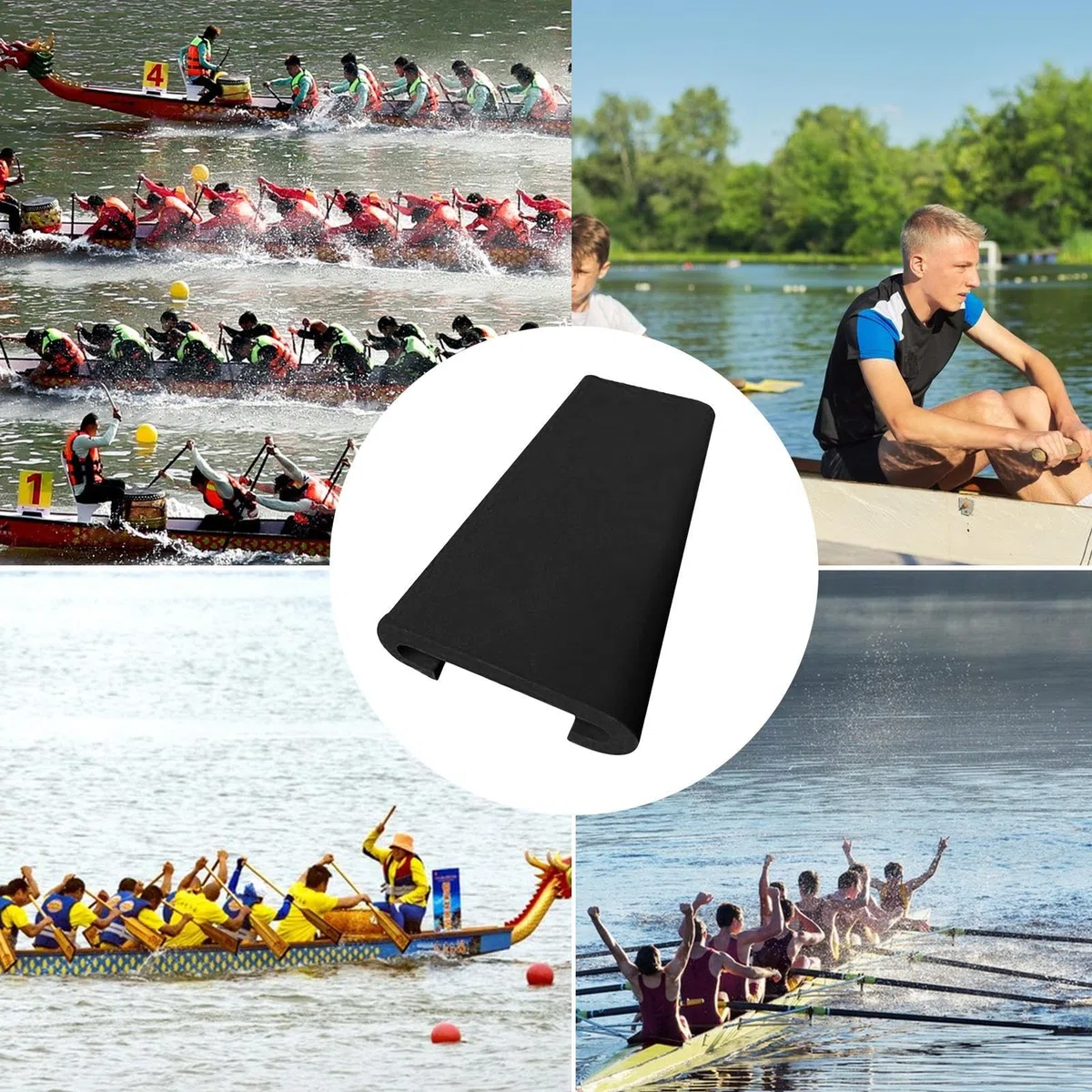 Paddle Boat Seat Pad – Comodo cuscino per barca a forma di U – Cuscino stabile e traspirante per kayak canoa galleggiante