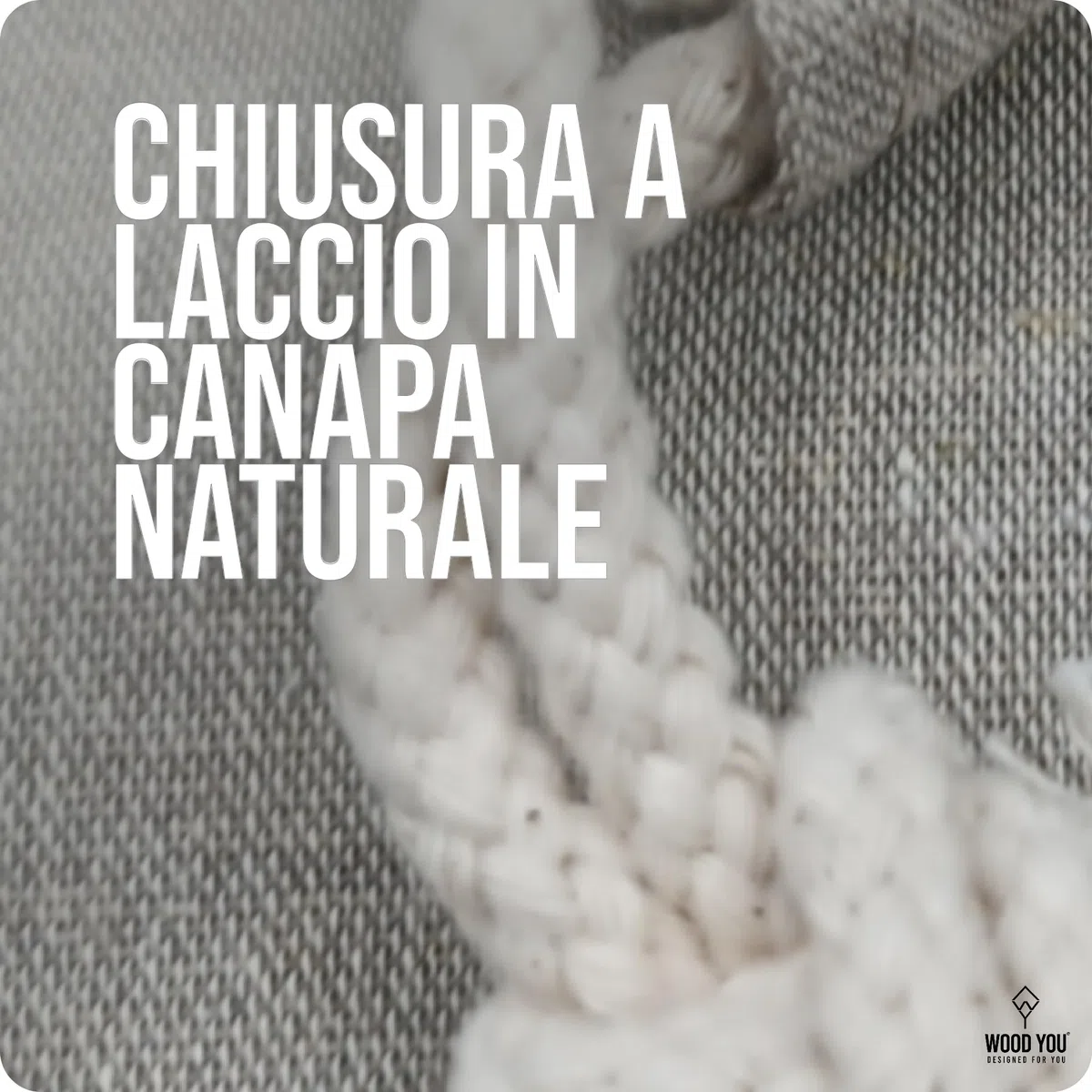 Sacca per Spianatoia in Cotone Ecologico Riciclato, Neutra, 75x50 cm, Canapa