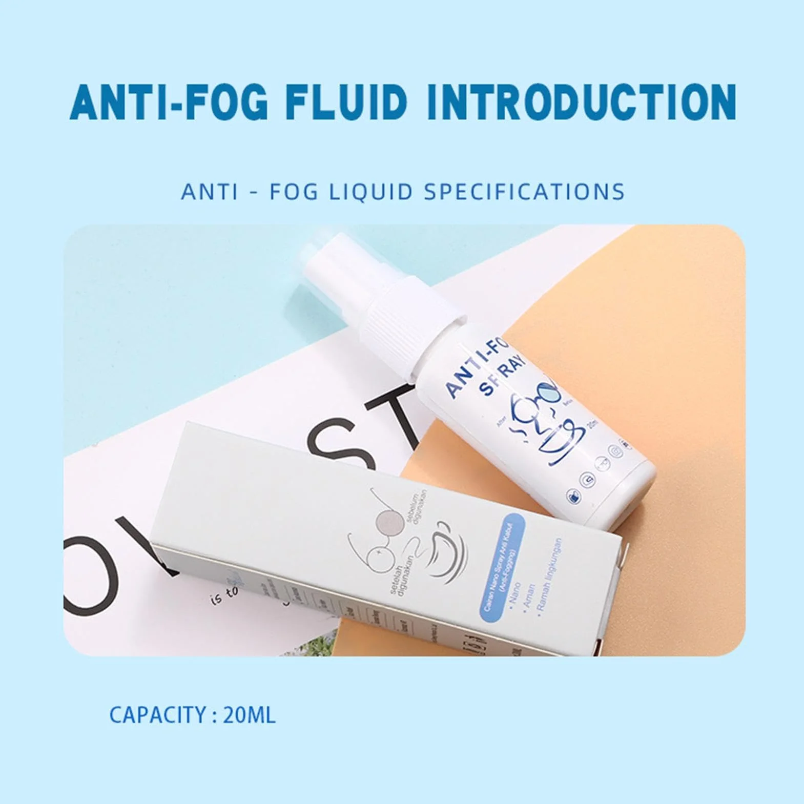 Spray Antiappannante Occhialini Piscina - 20ml Spray Antiappannamento per Occhiali E Visiere | Detergente Antiappannante per Occhiali | per Occhiali Lens, Occhiali, Maschere Sci, Occhiali da Sole