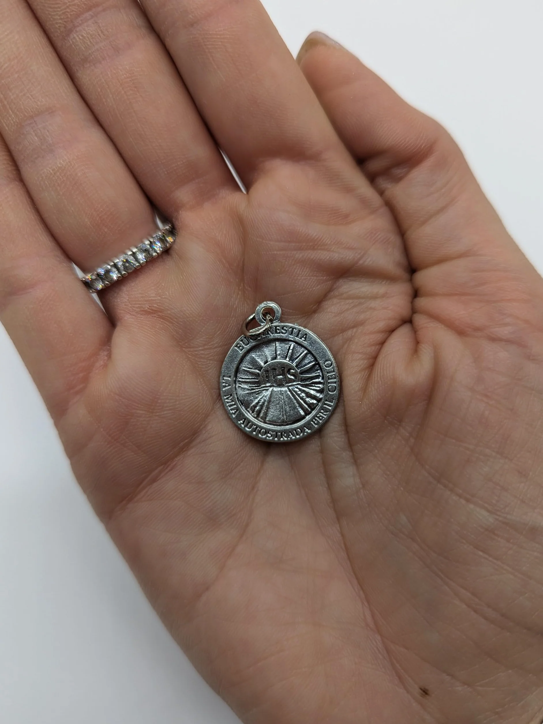 Medaglia di Carlo Acutis con biglietto e preghiera, Regalo religioso cattolico