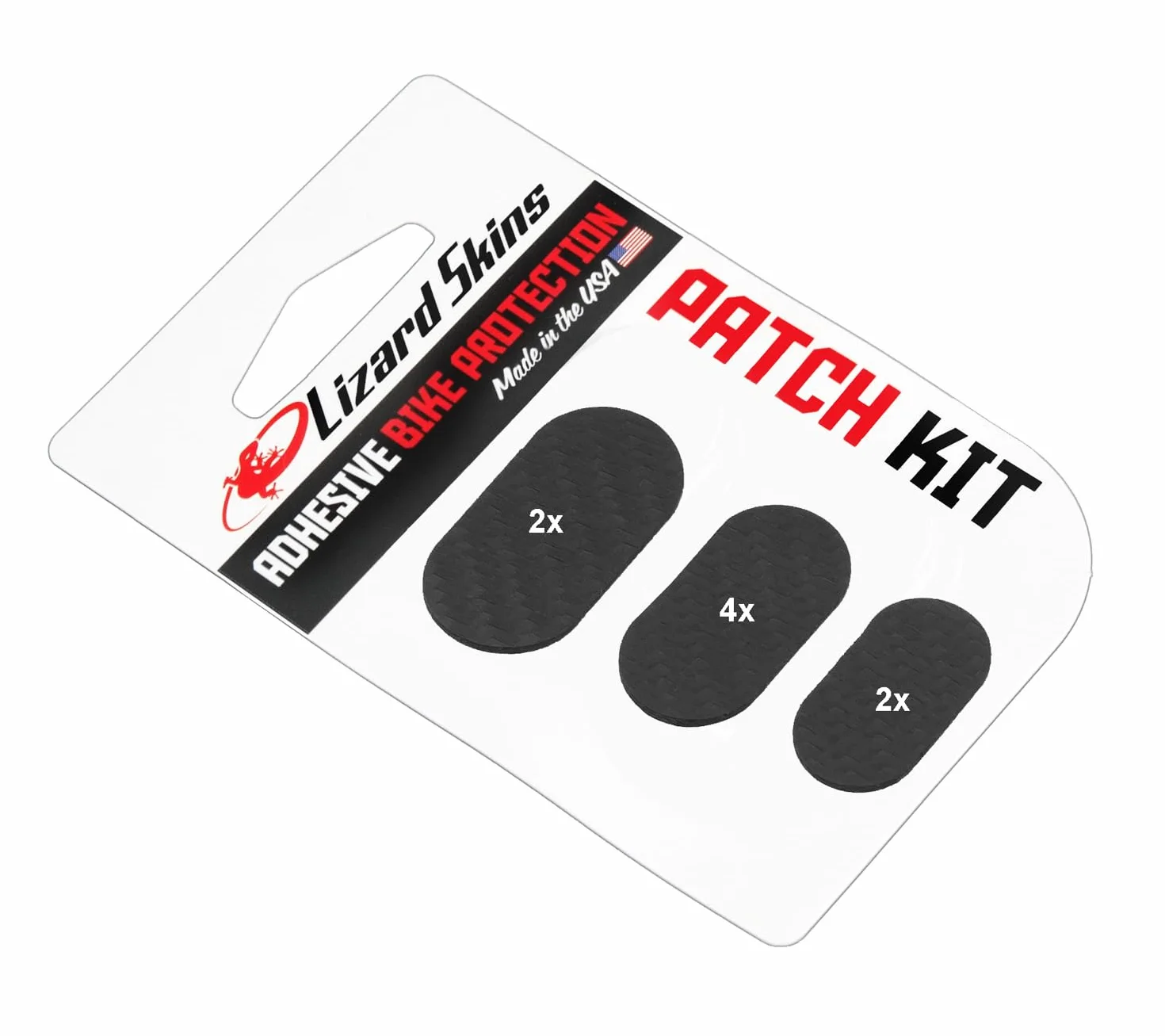 Lizard Skins Kit di 8 Patch, Taglia Unica, Effetto Carbonio