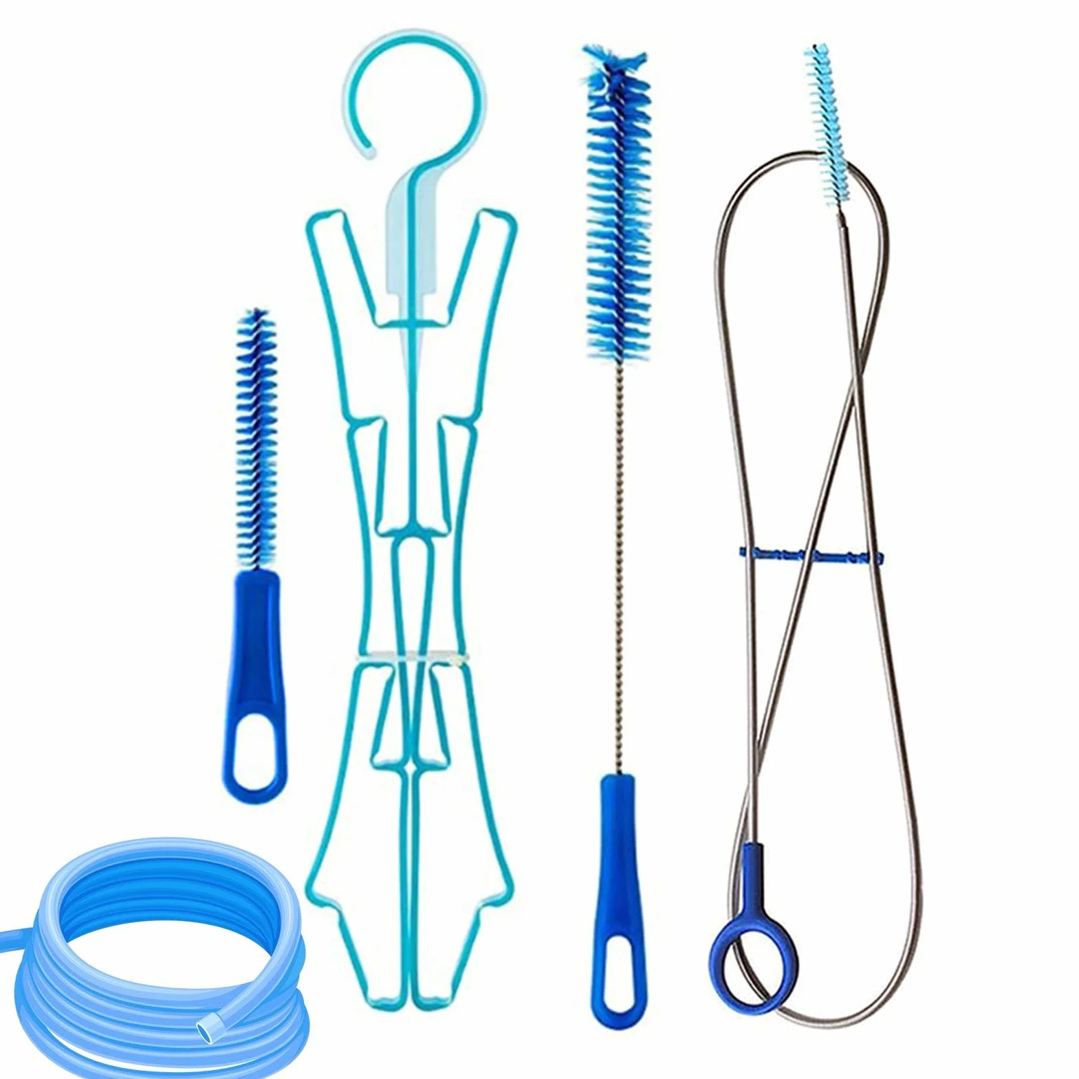 Kit di pulizia per sacca idrica universale 4 in 1, spazzole per tubo vescica