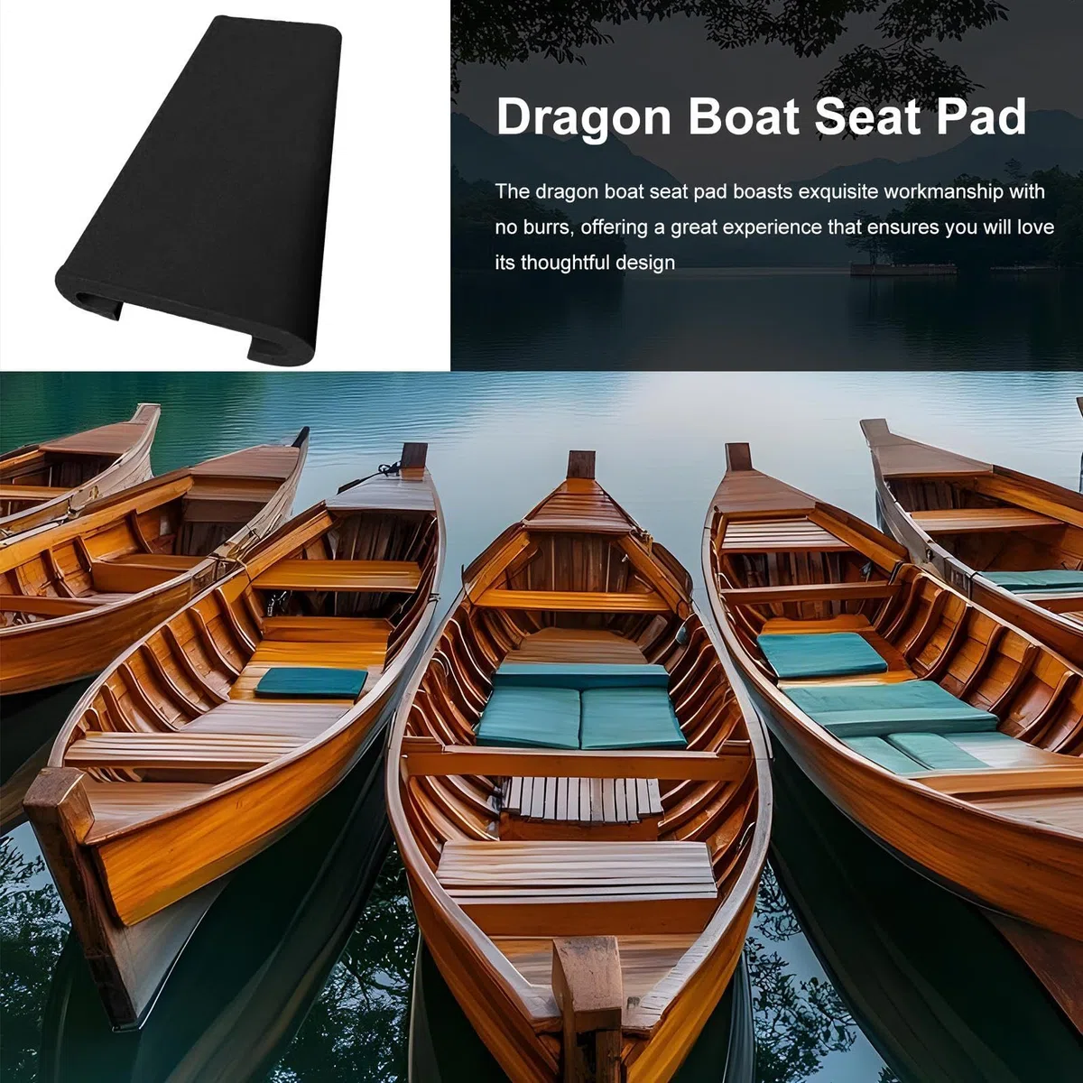 Paddle Boat Seat Pad – Comodo cuscino per barca a forma di U – Cuscino stabile e traspirante per kayak canoa galleggiante