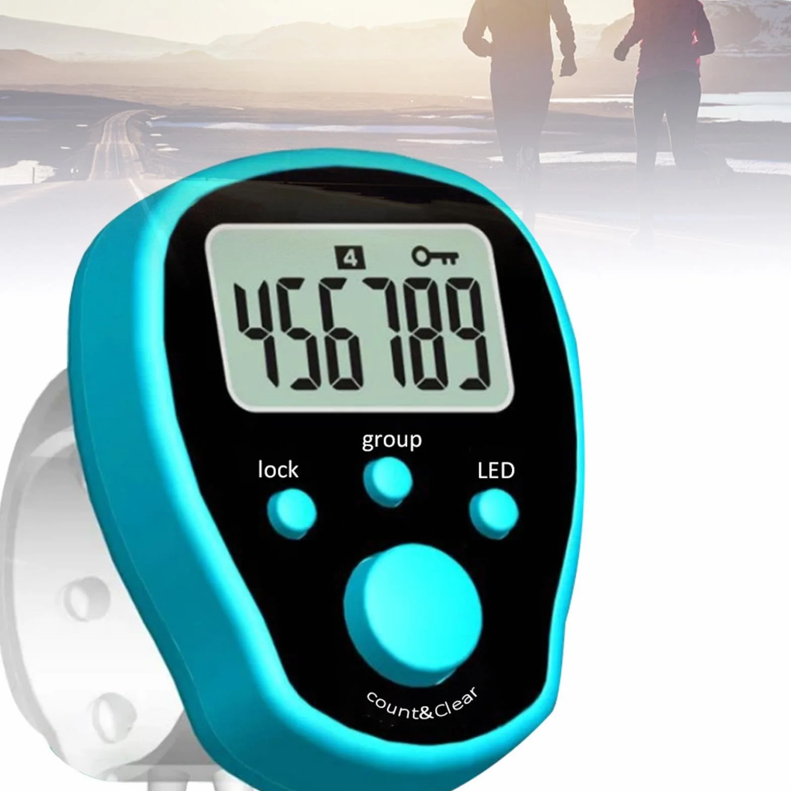 Contatore Digitale LED Portatile per Giri, Sportivo per Nuoto Corsa Ciclismo, Manuale Accurato per Fitness