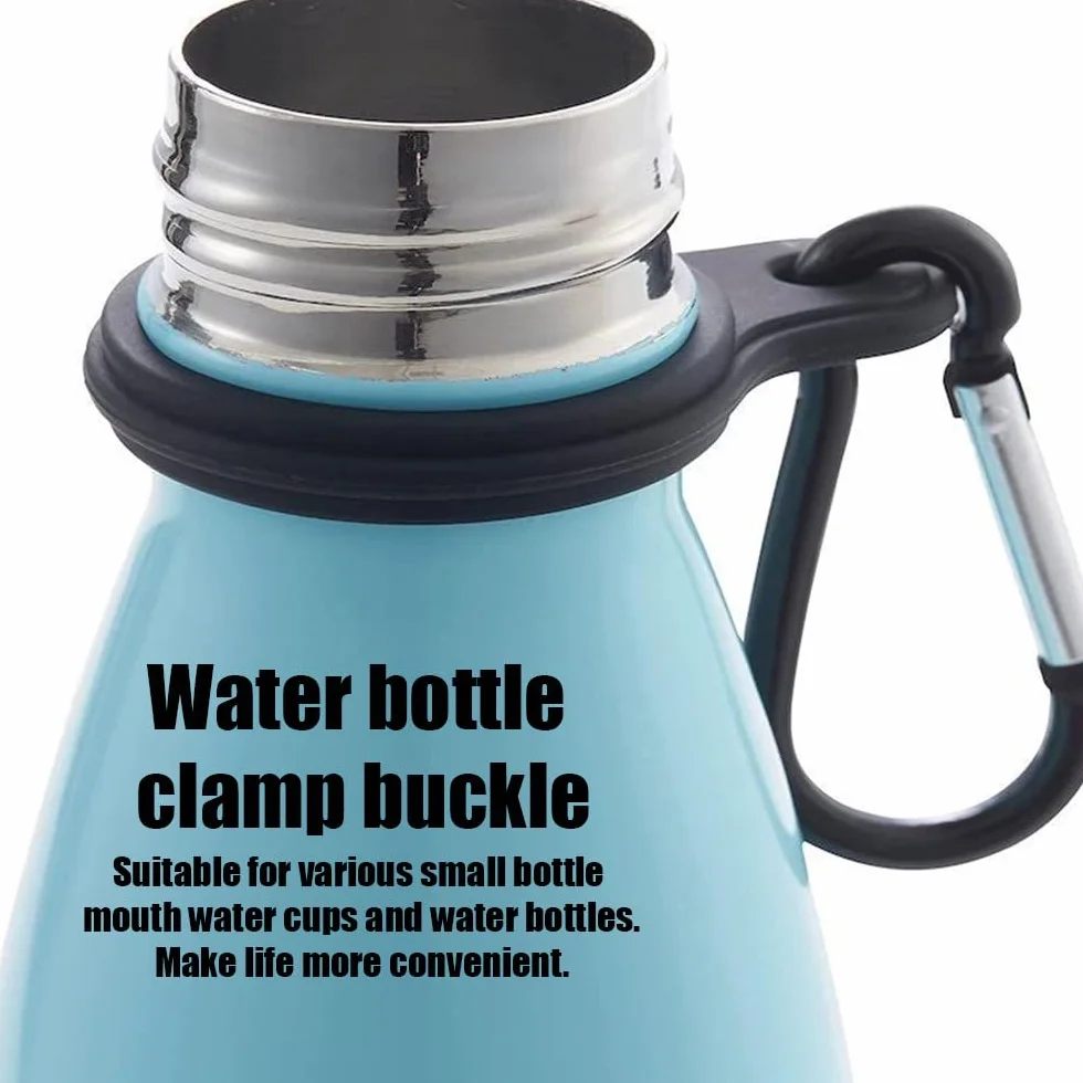Clip Porta Bottiglia d'Acqua con Clip per Cintura Portabottiglie da Esterno 5 Pezzi