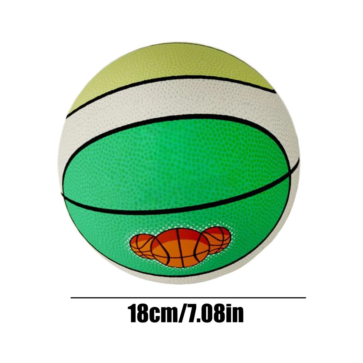 Generico Palla Basket Silenziosa - Palla Morbida Per Interni,Giocattolo in Schiuma con Assorbimento Urto 3-12 Anni Palla Spugna per Allenamento Bambini Parquet Moquette Pavimenti Casa