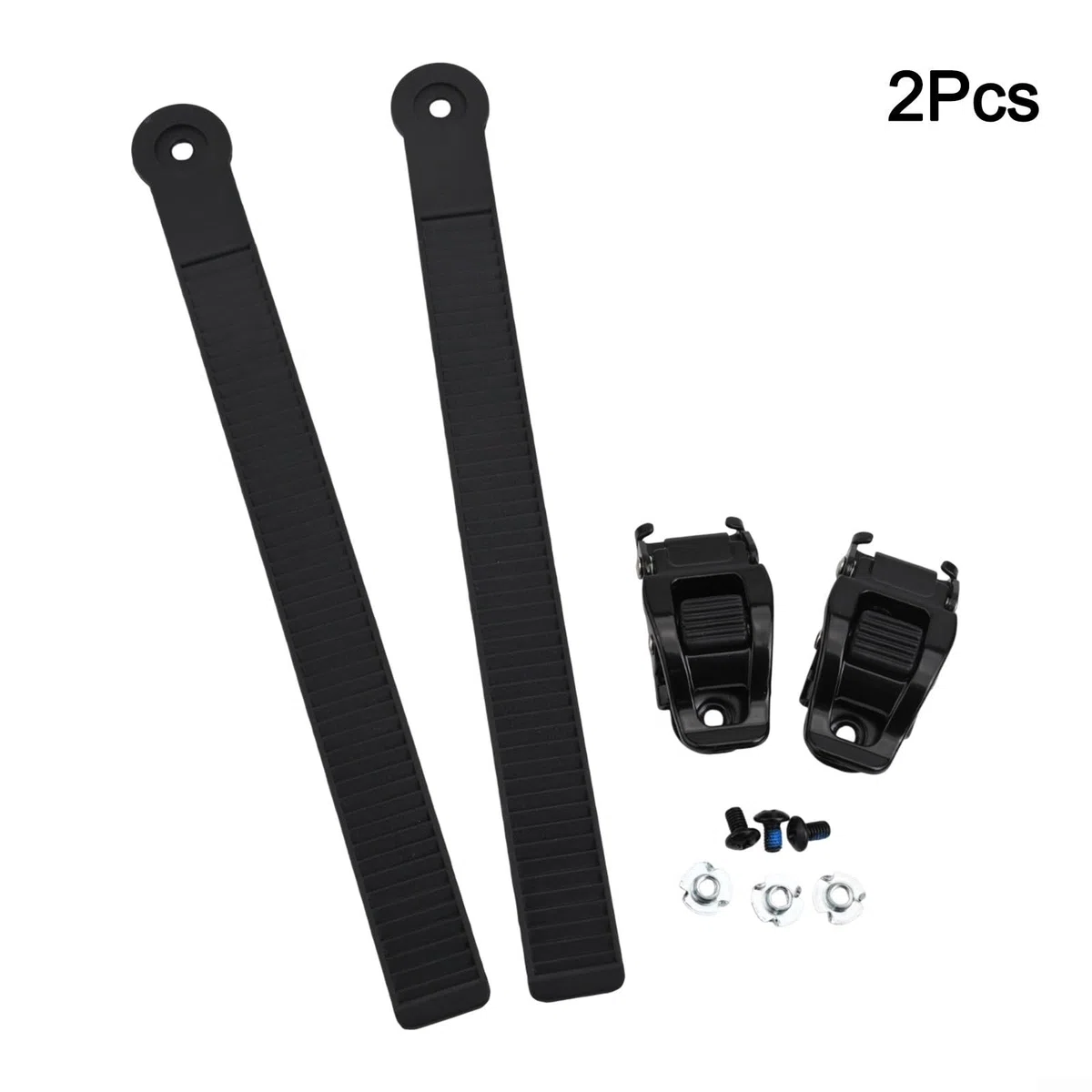 2 cinghie di ricambio per snowboard con 2 fibbie con viti per un maggiore supporto per snowboard e pattini a rotelle, ideali per gli appassionati di snowboard (225 x 20 mm)
