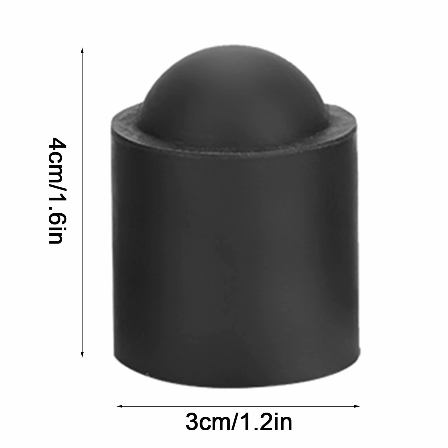 Dilwe 10pcs Tappo per Stecca da Biliardo, Copertura in Gomma Stecche da Biliardo Cappello di Protezione per Stecche da Biliardo Accessori per Biliardo da Biliardo