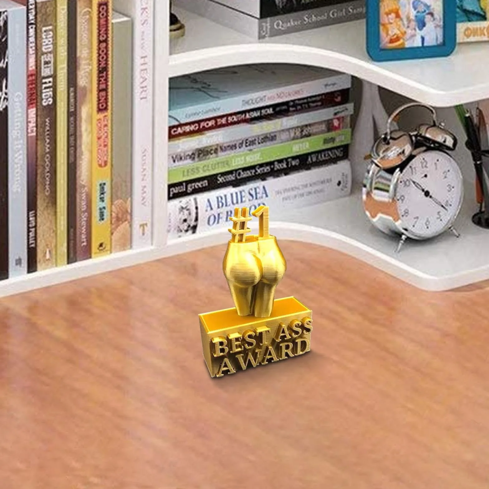 Pre-mio per il miglior culo | Miglior ornamento trofeo in resina d'oro per il culo | Divertente statua in resina trofeo, Trofeo novità per la casa, la decorazione della statua del desktop 'ufficio