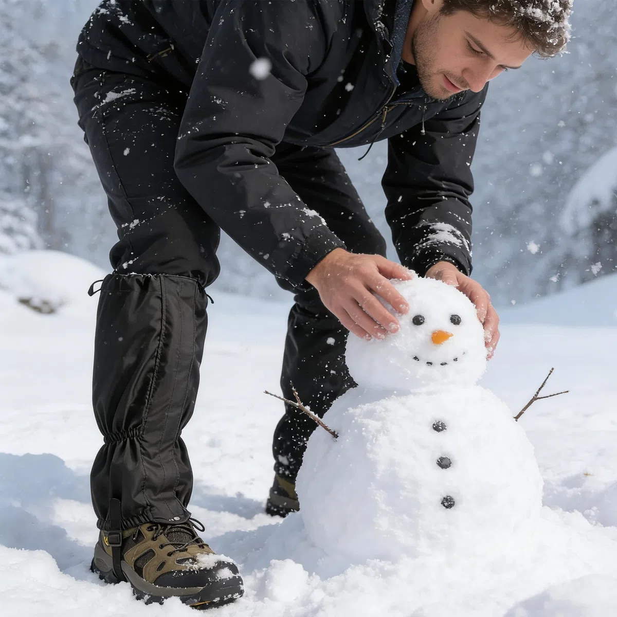Ghette Impermeabili Trekking per Donne e Uomini Coprigambe da Gamba Traspiranti, 200D Oxford Impermeabili Ghette Neve, Ghette da Neve Impermeabili per Esterno, Alpinismo, Caccia