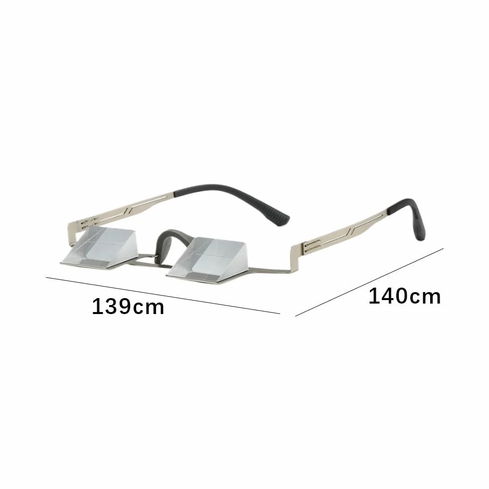 Prism Belay Occhiali professionali in vetro ottico a 90° montatura leggera in titanio ampio campo visivo arrampicata
