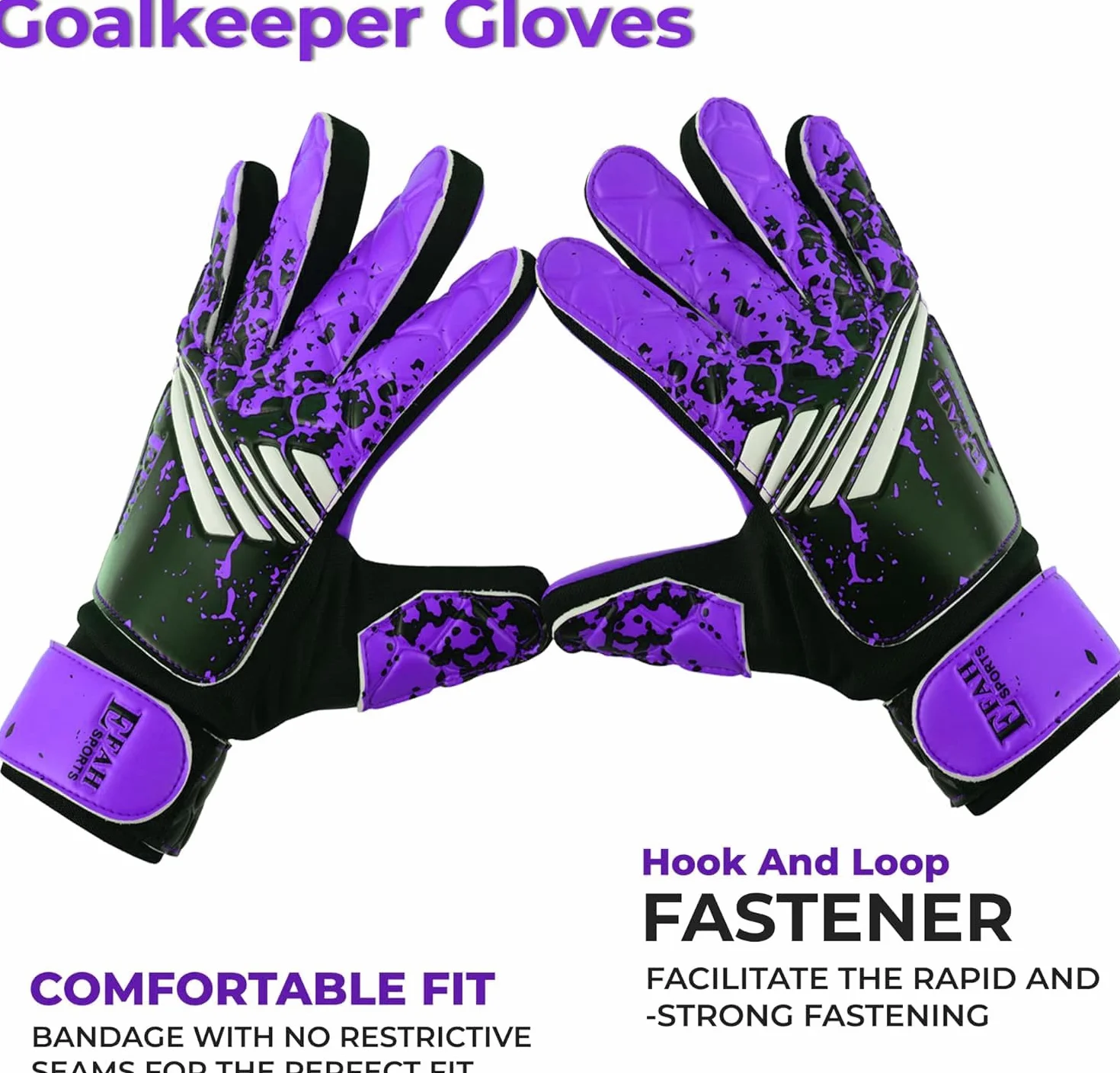 Guanti da portiere calcio ragazzi bambini palmo super grip