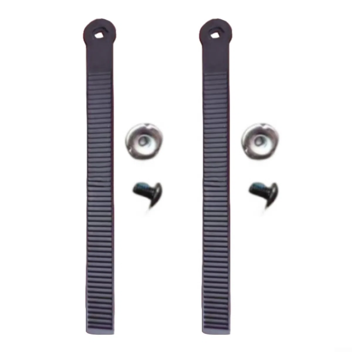 2 cinghie di ricambio per snowboard con 2 fibbie con viti per un maggiore supporto per snowboard e pattini a rotelle, ideali per gli appassionati di snowboard (225 x 20 mm)