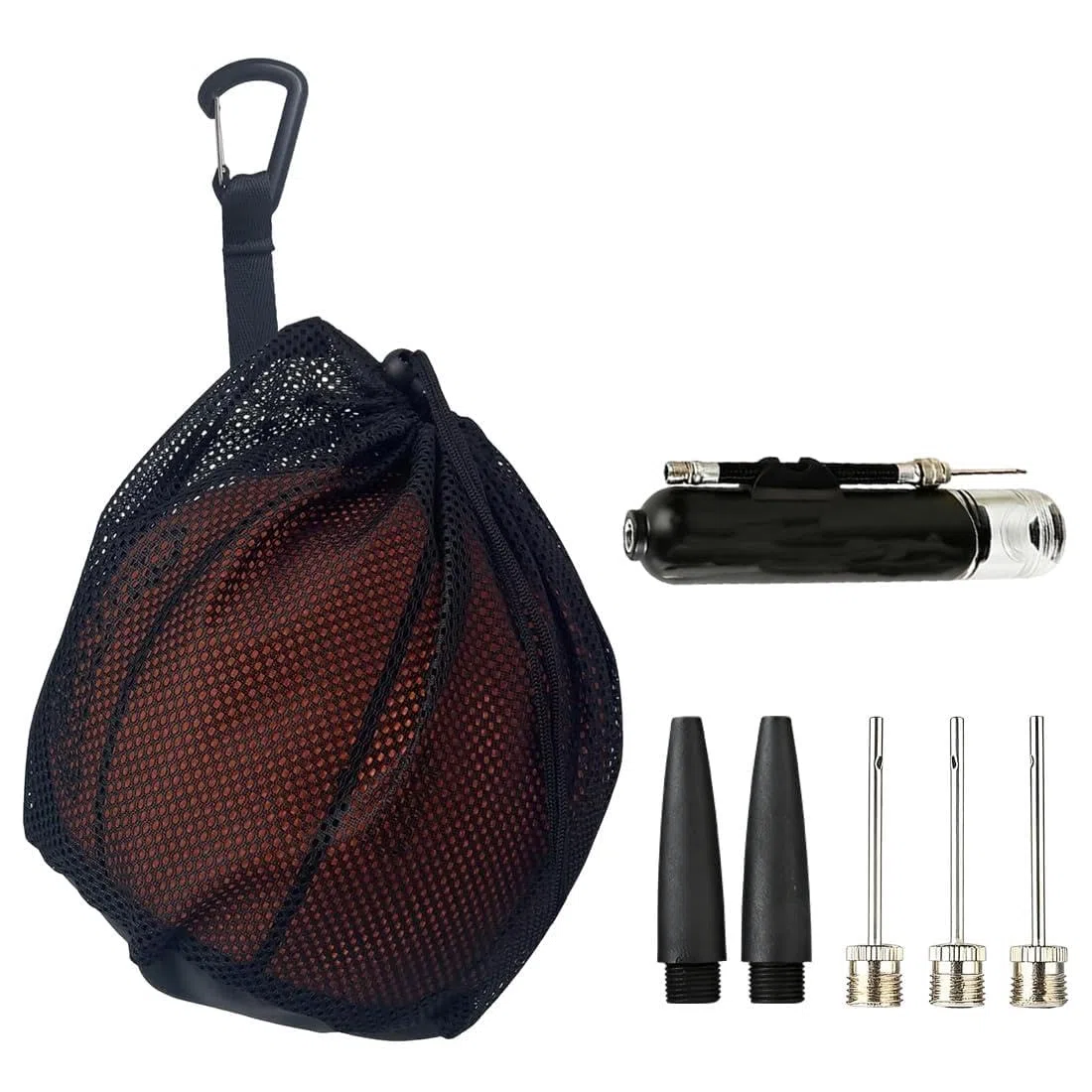 Wilson Borsa Per Palloni, Pompa Dell'Aria, Borsa Da Basket Con Cavo, Zaino Per Palla Portatile, Borsa Da Basket Basketball Mains Borse, Ball Sack, Accessori Per Palla Portatile Da Tennis