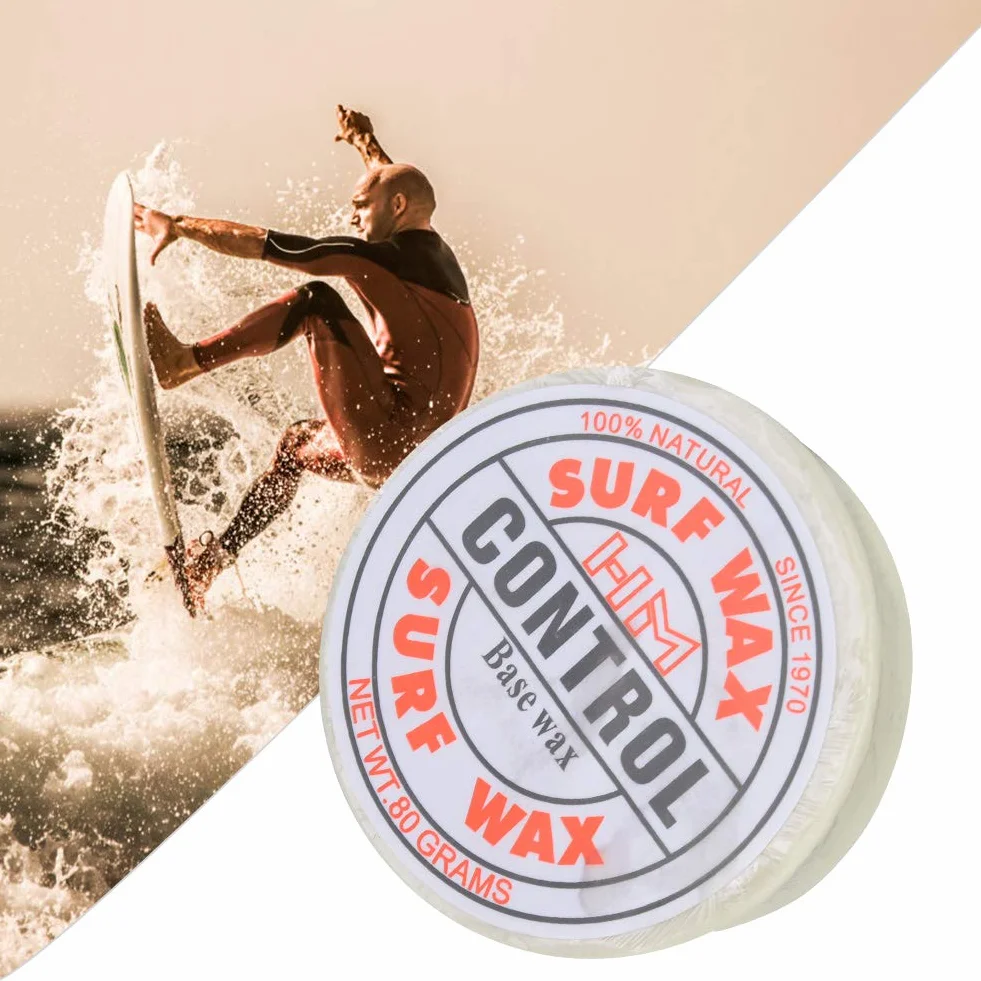 Tiiyee Cera da Surf, Surf Wax Antiscivolo Base per Tavola Cere Temperatura dell'Acqua Portatili Manutenzione della Aumentare Trazione Accessorio Skateboard Paraffina Portatile Skateborad Strumento