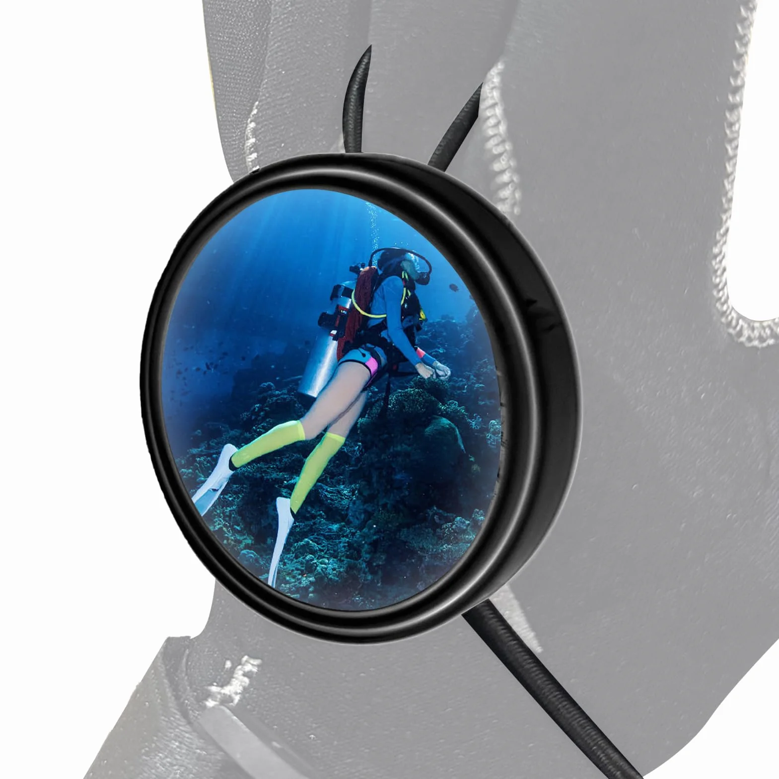 Specchio da Sub, Compatto Regolabile Portatile per Immersioni Sicurezza