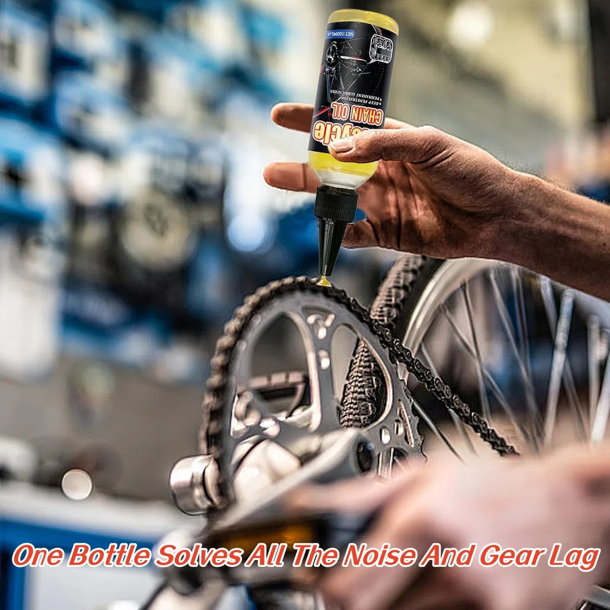 2Pc Olio per Meccanica Fine, Lubrificante Catena Bici Biodegradabile, Lubrificante per Biciclette per Tutti i Tipi di Biciclette, Formulato per Condizioni Atmosferiche Difficili e Umide, 100 ml