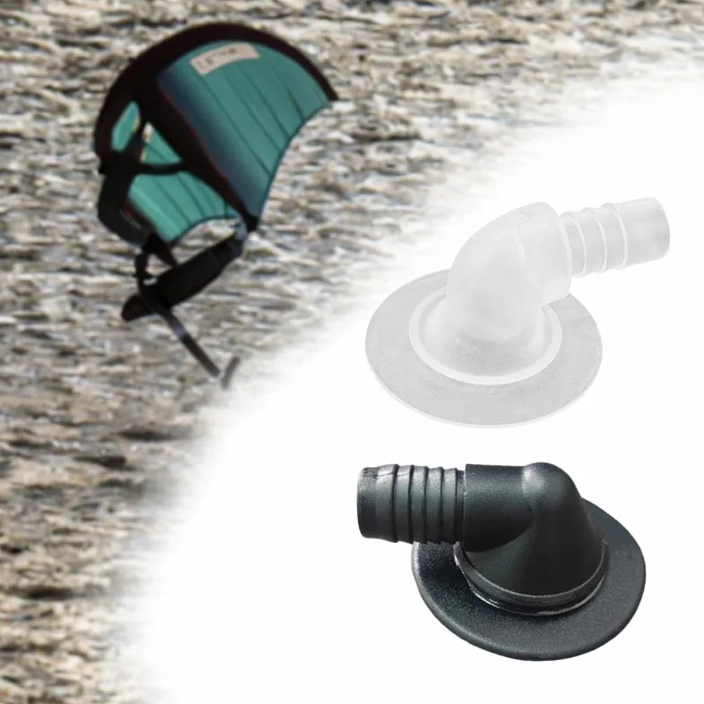 Gralara 2 Pezzi Valvole di Gonfiaggio per Kitesurf, Valvola di Ingresso a Forma di L Universale Anti-Ritorno