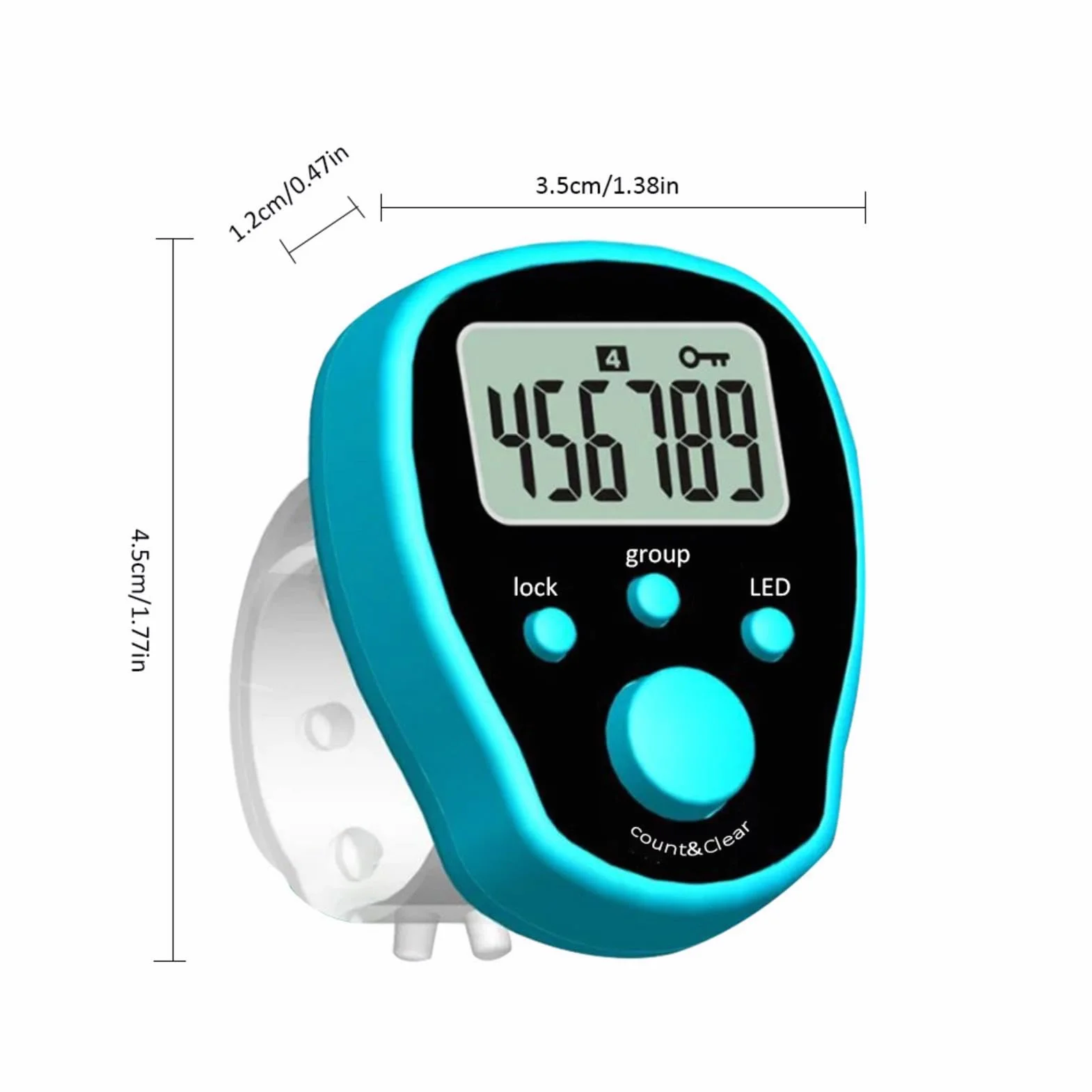 Contatore Digitale LED Portatile per Giri, Sportivo per Nuoto Corsa Ciclismo, Manuale Accurato per Fitness