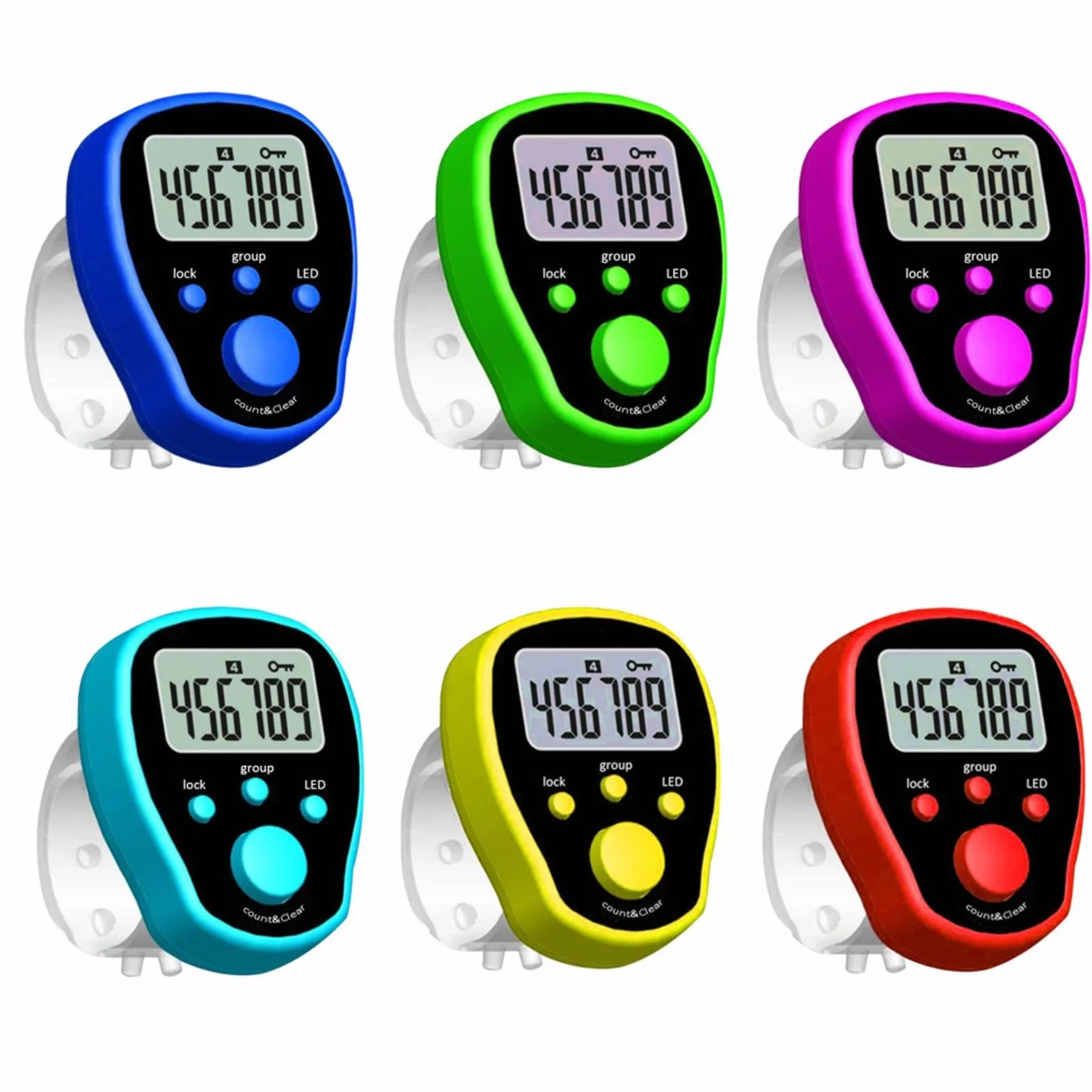 Contatore Digitale LED Portatile per Giri, Sportivo per Nuoto Corsa Ciclismo, Manuale Accurato per Fitness
