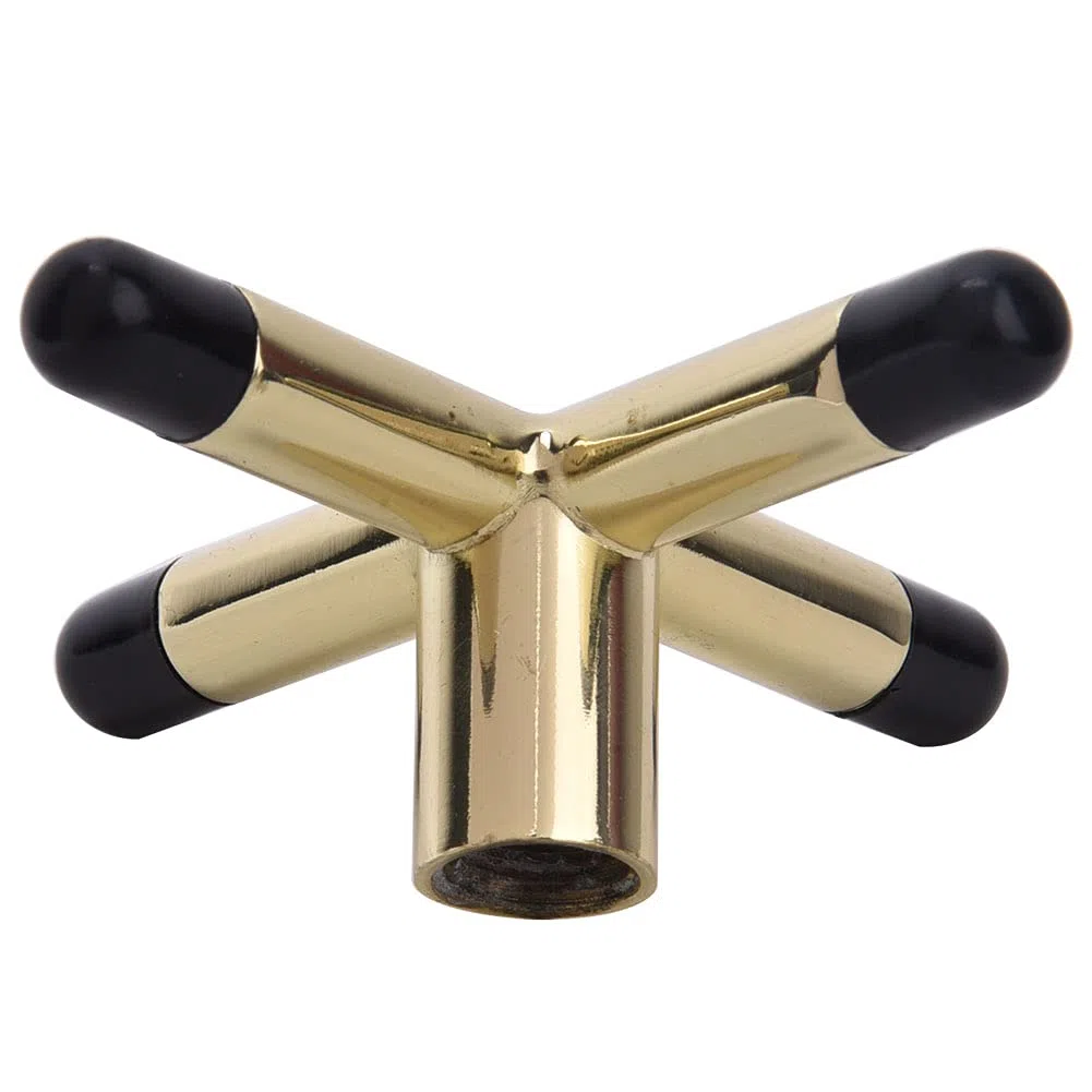 VGEBY Testa del Ponte da Biliardo, Accessorio per Stecca da Biliardo con Placcatura in Metallo e Rame, Design Durevole Maggiore stabilità, Perfetta per i Giocatori di