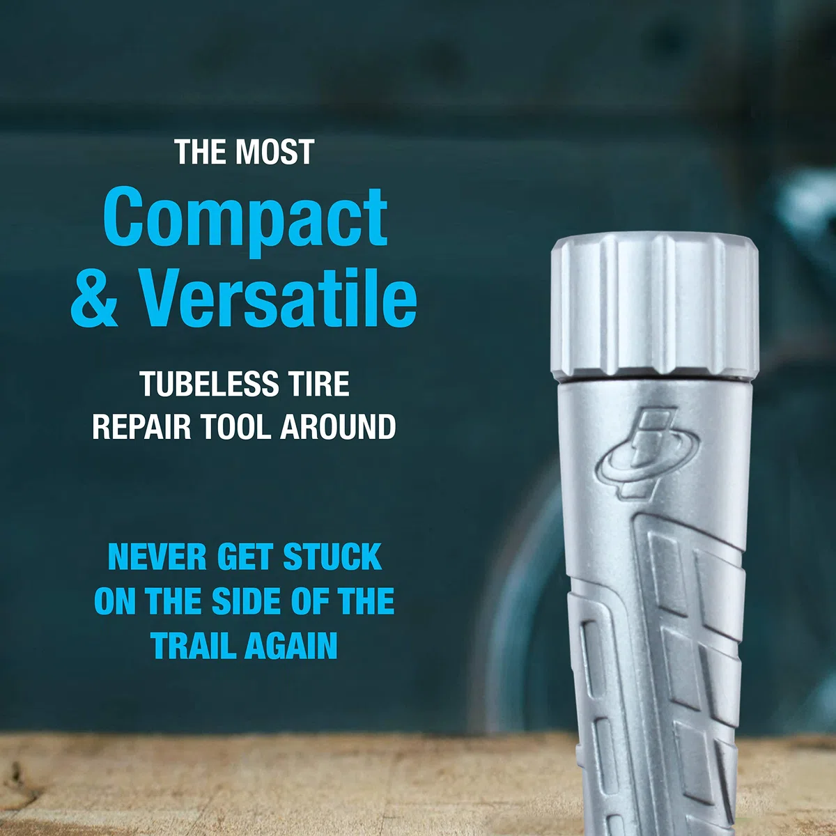 Innovations Forature, Contenitore Impermeabile, Kit Attrezzatura per Riparare Gomme Tubeless di Bicicletta Cycling, Silver, 56g e 2,22 x 2,22 x 7,14 cm