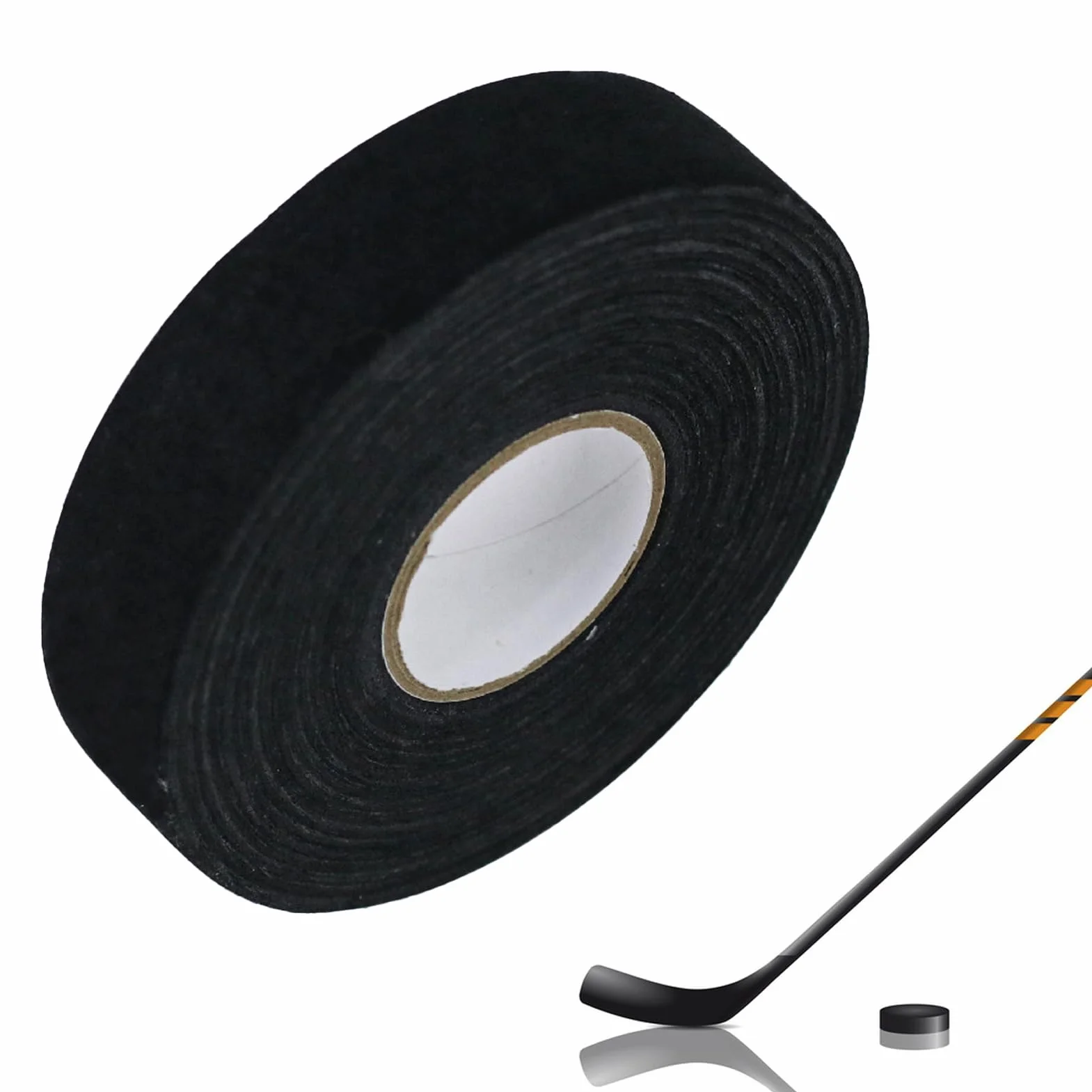 Nastro di presa per bastone da hockey | 2,5 cm x 25 m involucro adesivo, impugnatura antiscivolo e impermeabile per racchetta, per hockey, baseball, softball, racchetta e golf