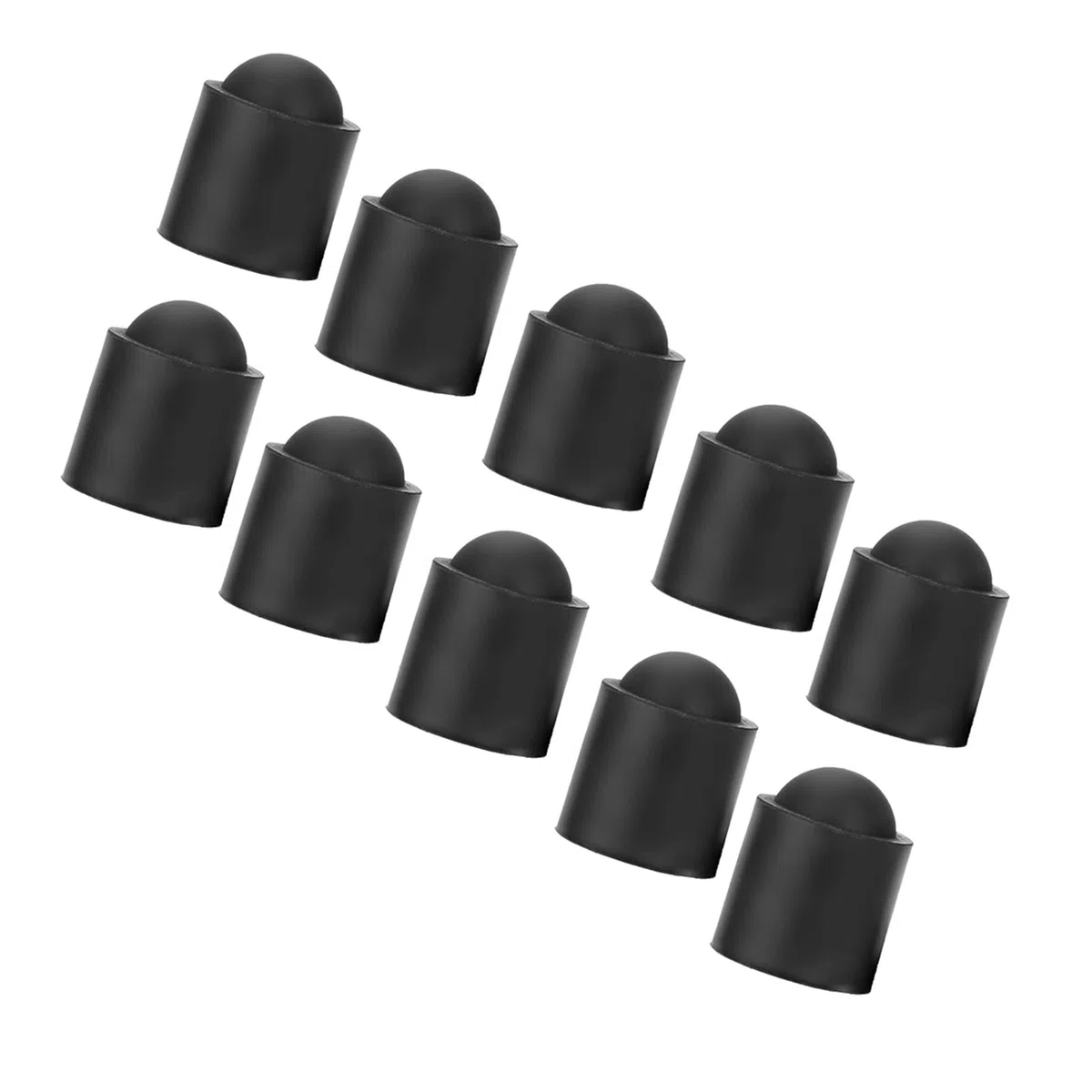 Dilwe 10pcs Tappo per Stecca da Biliardo, Copertura in Gomma Stecche da Biliardo Cappello di Protezione per Stecche da Biliardo Accessori per Biliardo da Biliardo
