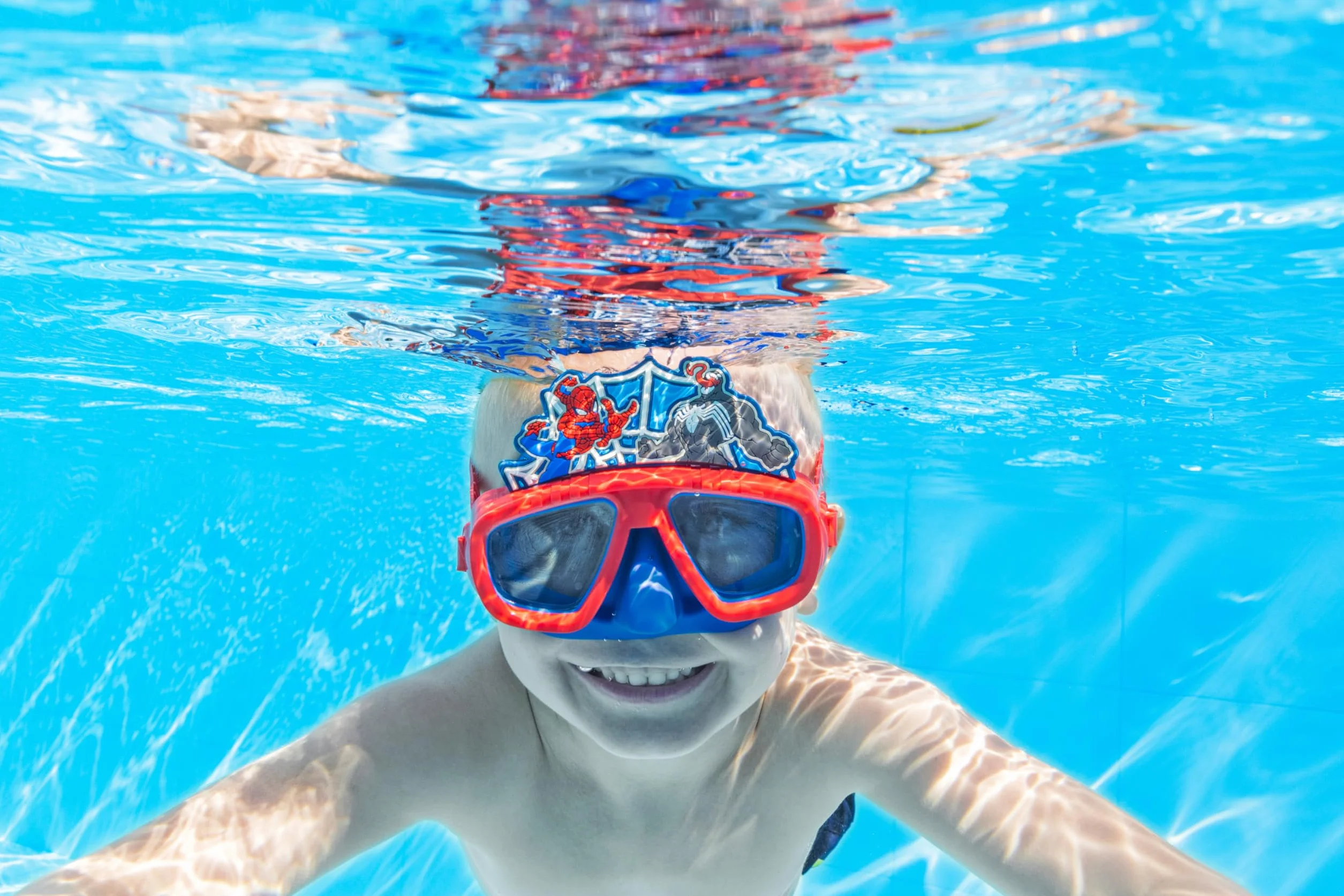 Bestway Maschera da nuoto per bambini Spider-Man Marvel 3 anni+