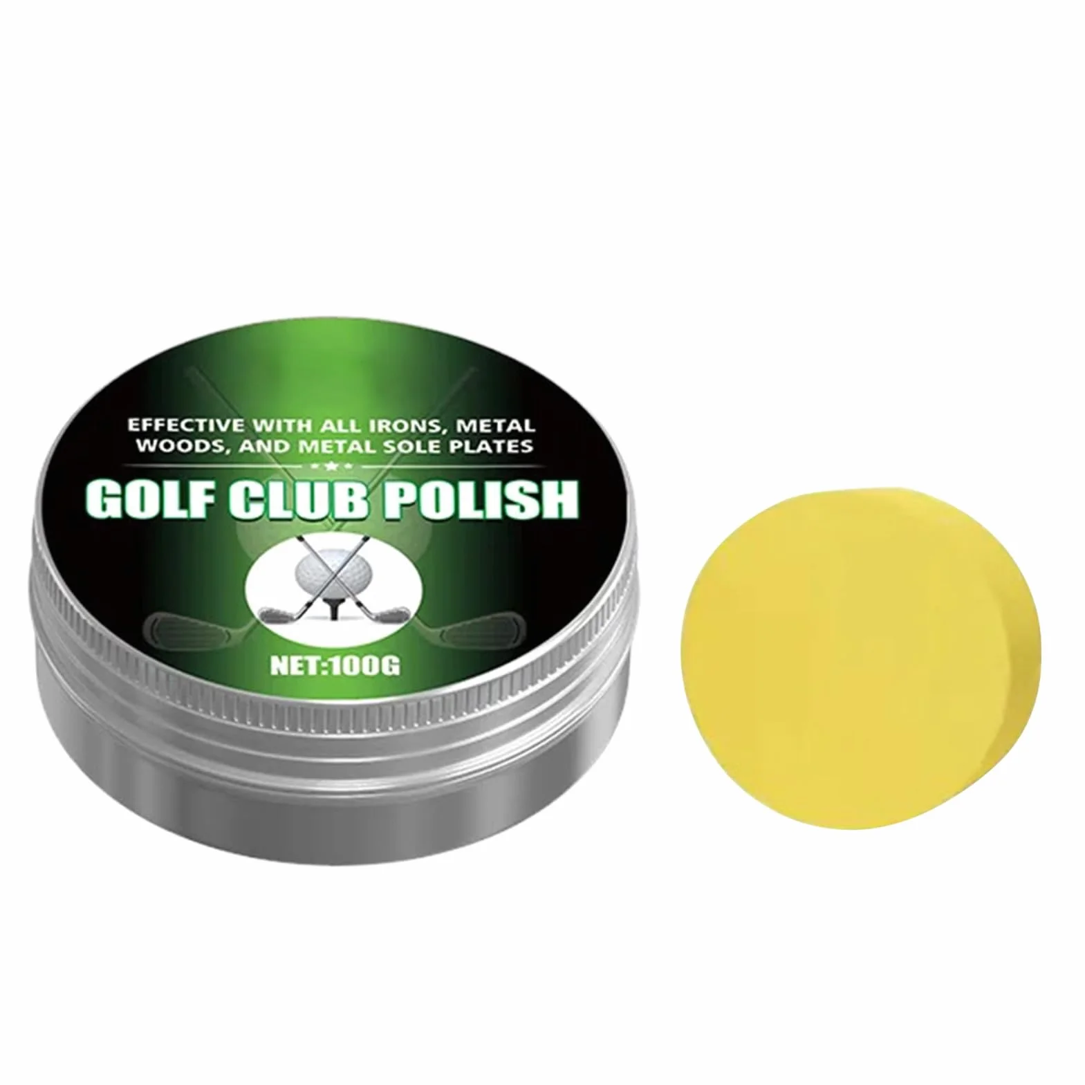 Set di pulizia per mazza da golf 100 g lucidante pasta rimozione ruggine Schwaмm incluso