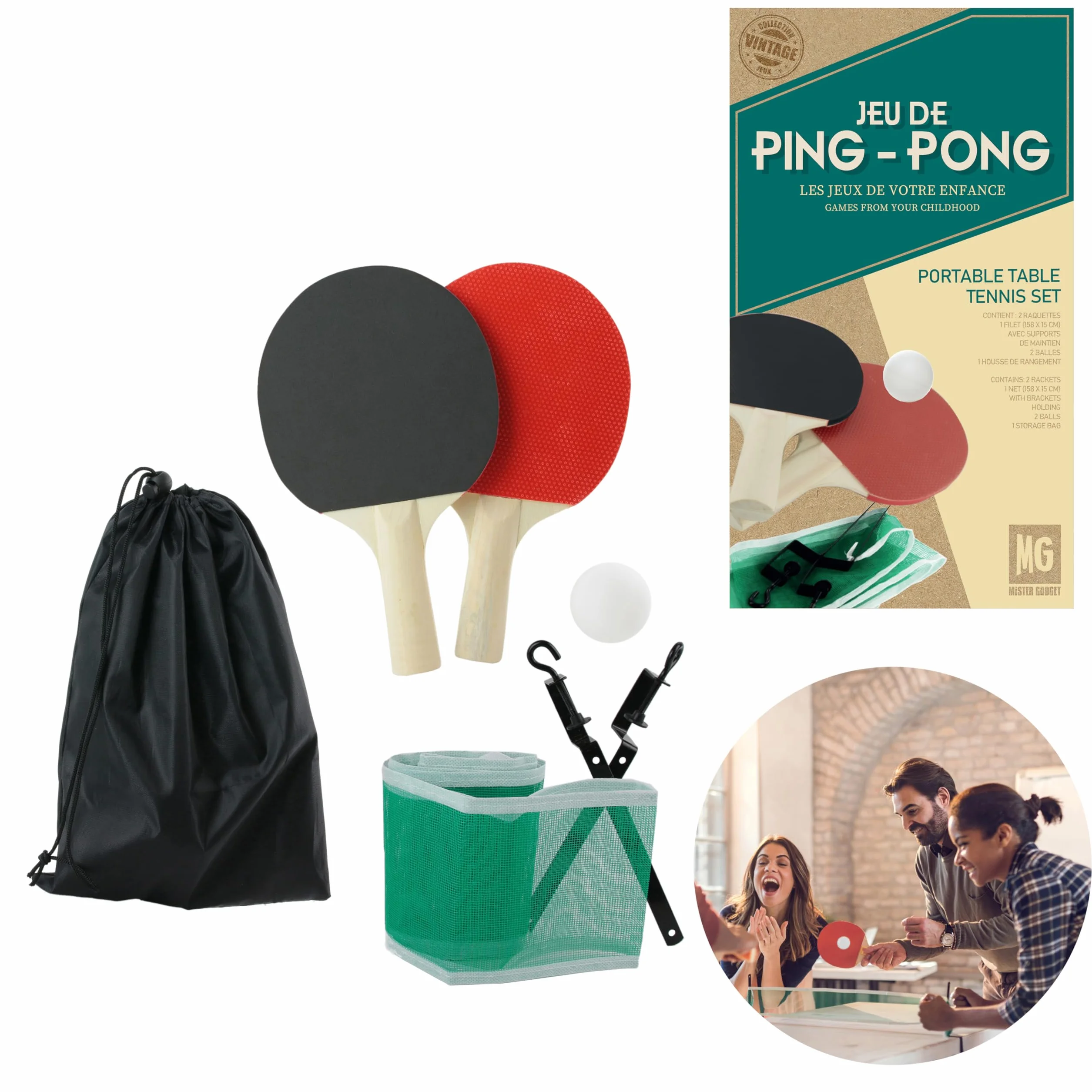Mister Gadget mg3072 Juego de Ping Pong Mobile