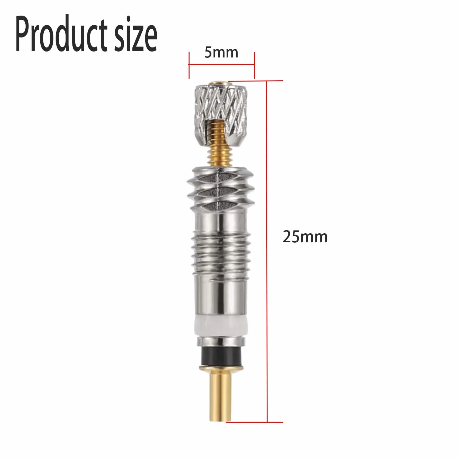 5 pezzi Valvole Presta Valvole Universale，Nucleo Valvola Pneumatico per Tubeless Road Bike Valvola della Bicicletta, Valvola Nucleo