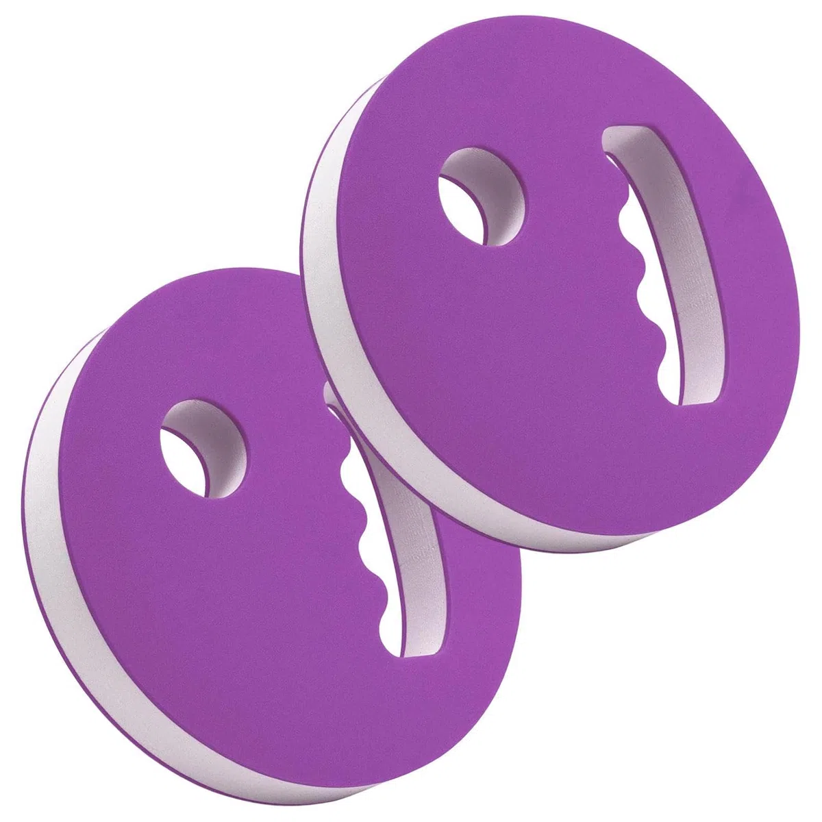 Dischi Manuali da Acquagym,2 Dischi in Schiuma Resistente con Impugnatura Manuale,Attrezzatura Da Allenamento In Piscina - Adatto a Uomini Donne Adulti Bambini Piscina Nuoto Allenamento Workout Fitnes