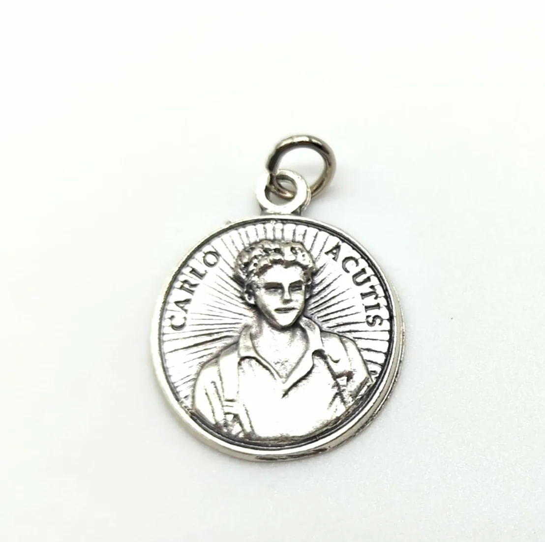 Medaglia di Carlo Acutis con biglietto e preghiera, Regalo religioso cattolico