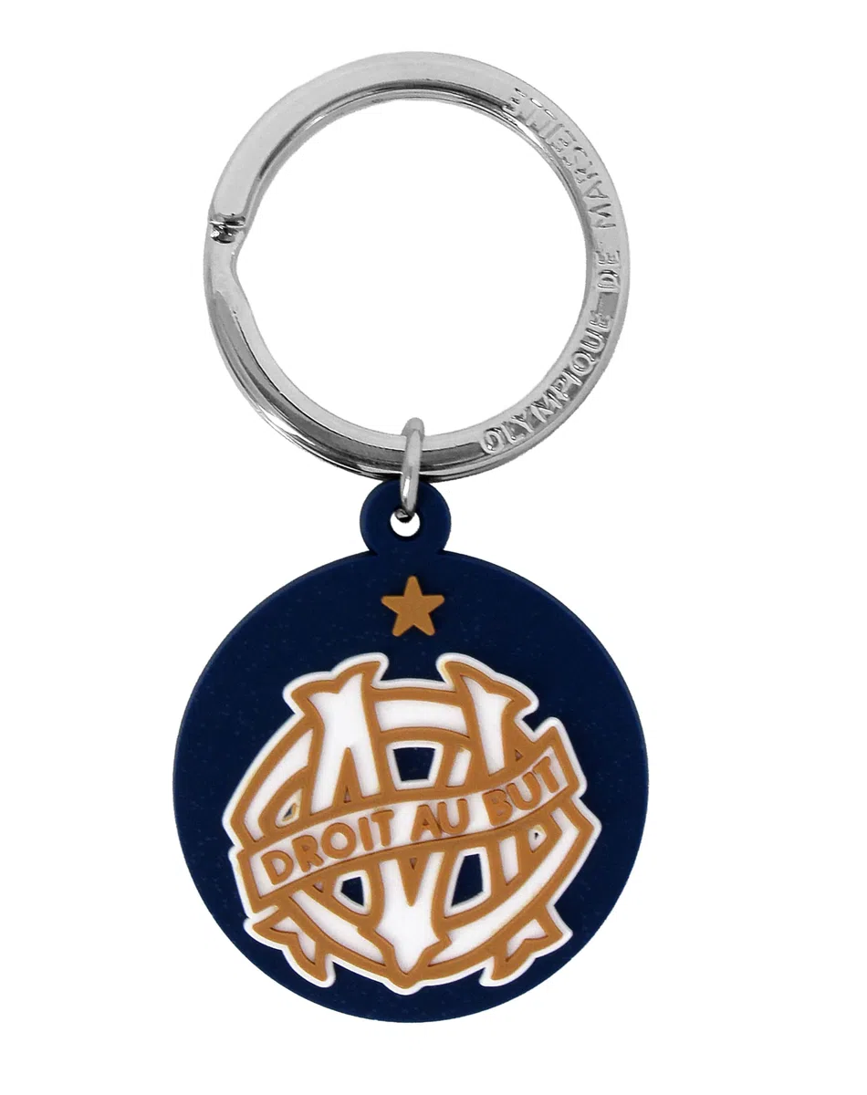OLYMPIQUE DE MARSEILLE Portachiavi con logo OM, collezione ufficiale