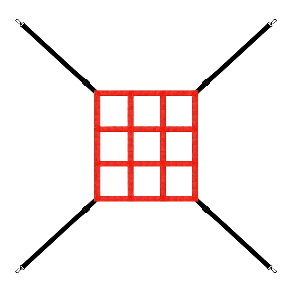 Strike Zone Target, Pitching Target Strike Zone – Rete regolabile Strike Zone per esercitazioni da baseball per colpire, colpire catturare, cintura di fissaggio