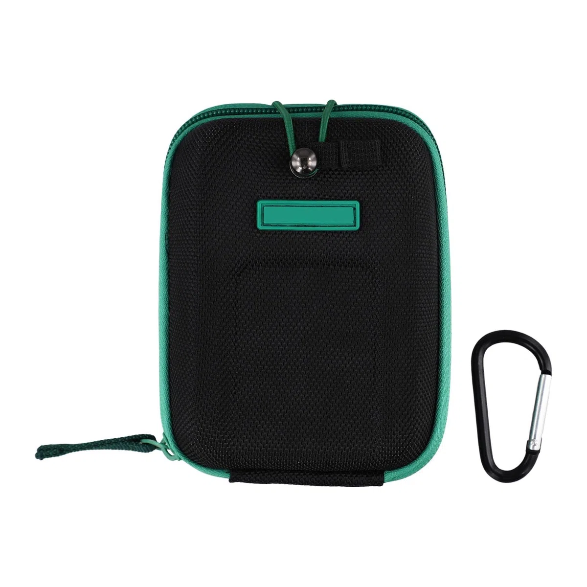 Custodia per telemetro portatile, custodia protettiva rigida con cordino per cannocchiale da caccia, colore nero