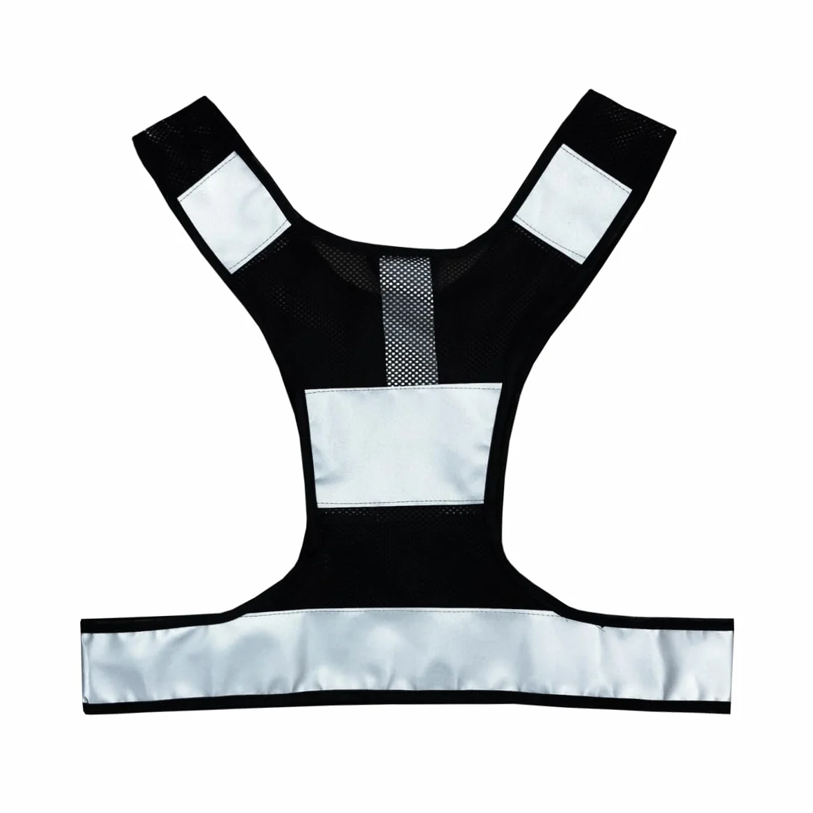 Salzmann Gilet da Corsa ad Alta Visibilità Traspirante in Tessuto a Rete con Materiale Riflettente 3M