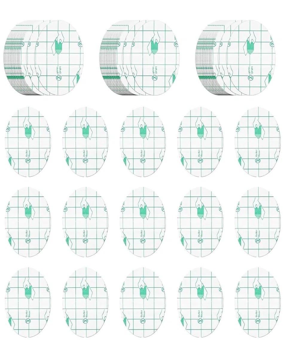 60 Pezzi Adesivi per Orecchie Impermeabili, Adesivo Impermeabile di Protezione Dell'orecchio, Copriorecchie Trasparenti UltraSottili Adesivi Orecchie per Doccia e Nuoto（6.8cm x 4.5cm）