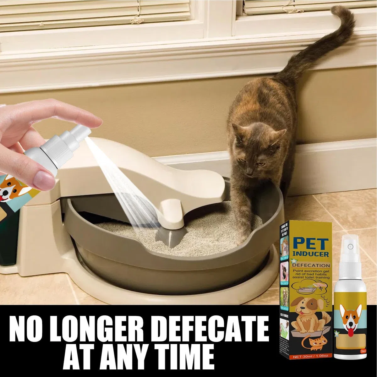 Dog Spray, Potty Training, 30 ml Natural Formula Pee Poop, Safe Cat Dog Indoor Outdoor Aid, Toilet Solutions for Housebreaking and Behavior Control, 4,13 x 1,06 pollici