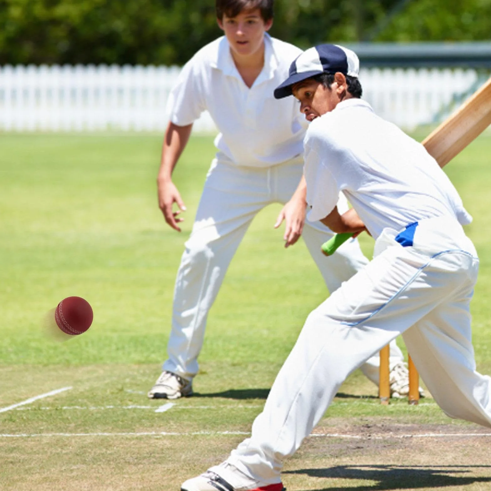 Palline da Cricket a Vento Cucite a Mano Morbide per Allenamento Giocatori Avanzati